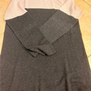 Vince Camuto Pink and Gray Knit Sweater